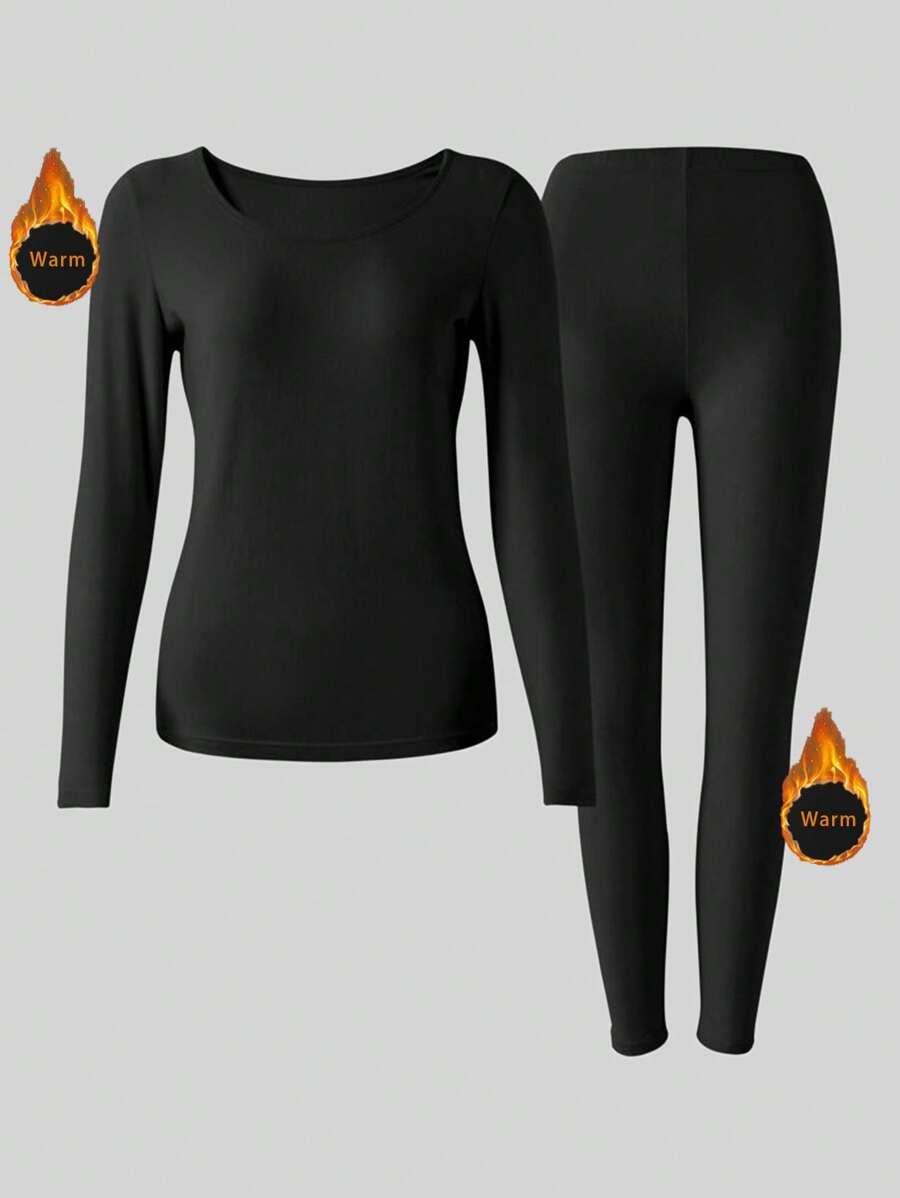CXYIN 1 Juego de ropa interior térmica suave y cómoda para mujer, resistente a las pelusas, traje de ropa interior térmica para primavera/otoño