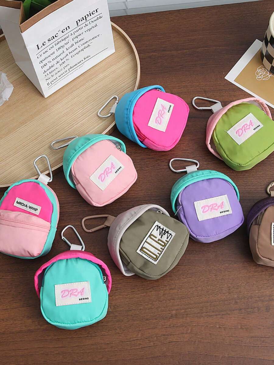 Mini Charm Coin Purse Portable Storage Pouch Earphone Coin Bag Key Holder Candy Color Wallet For Women Wallet Mini Wallet Purse Wallet Travel Wallet Coin Wallet