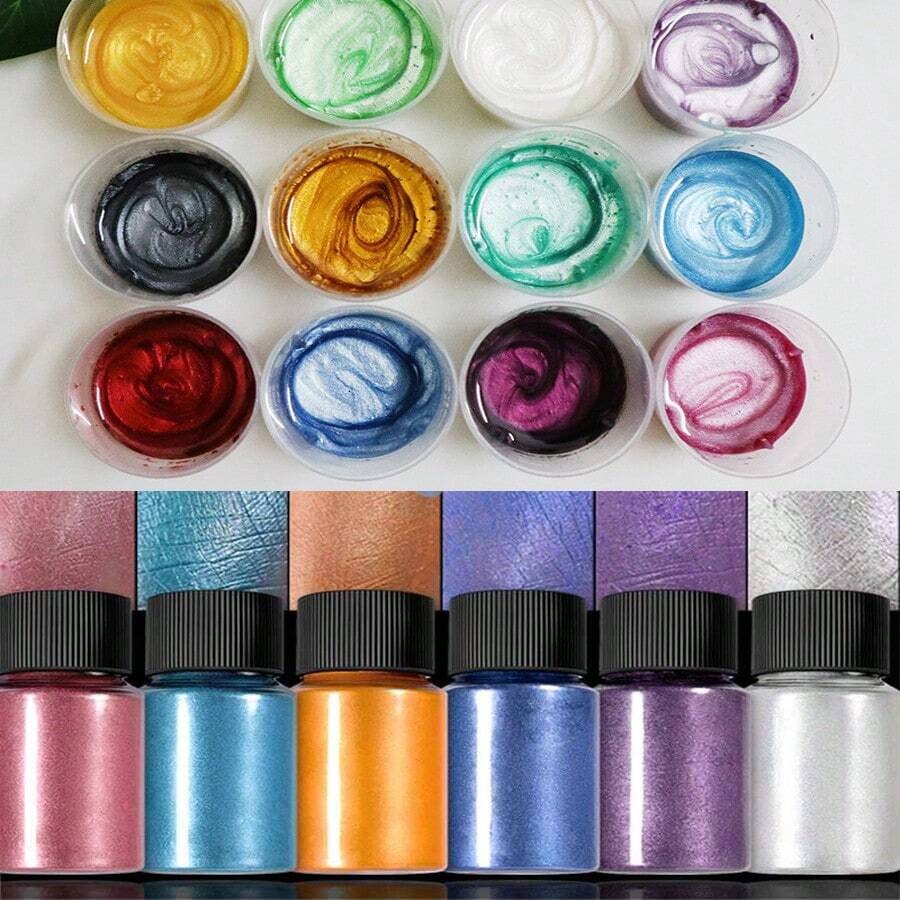 1Bottle Mica Powder Pigment Resin Epoxy Candles Pearlescent Colorant Natural Pearl Luster Interference Metallic Dye Soap