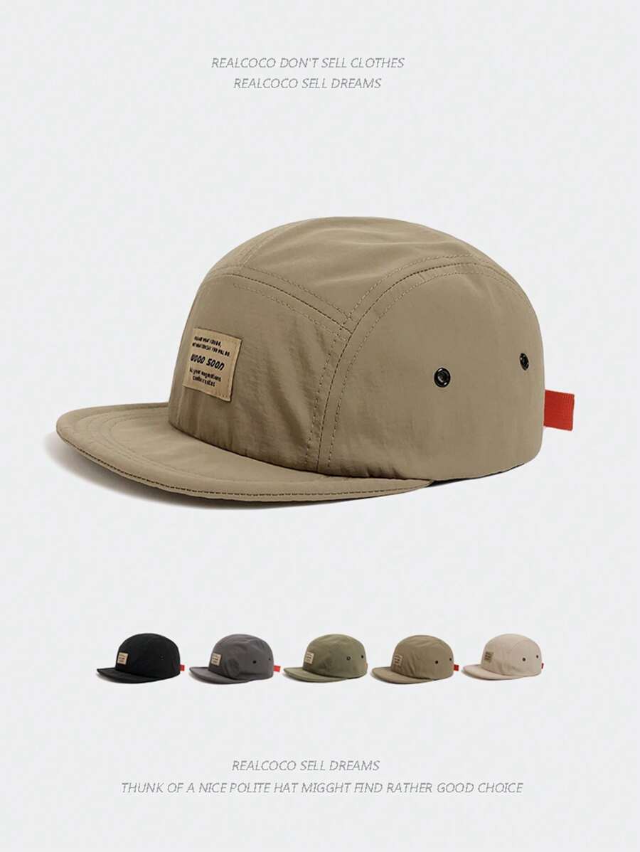 1pc New Retro Quick-Drying 5-Panel Baseball Cap, Adjustable 55-61cm, Streetwear Outdoor Golf Hat For Men, Spring/Summer/Autumn