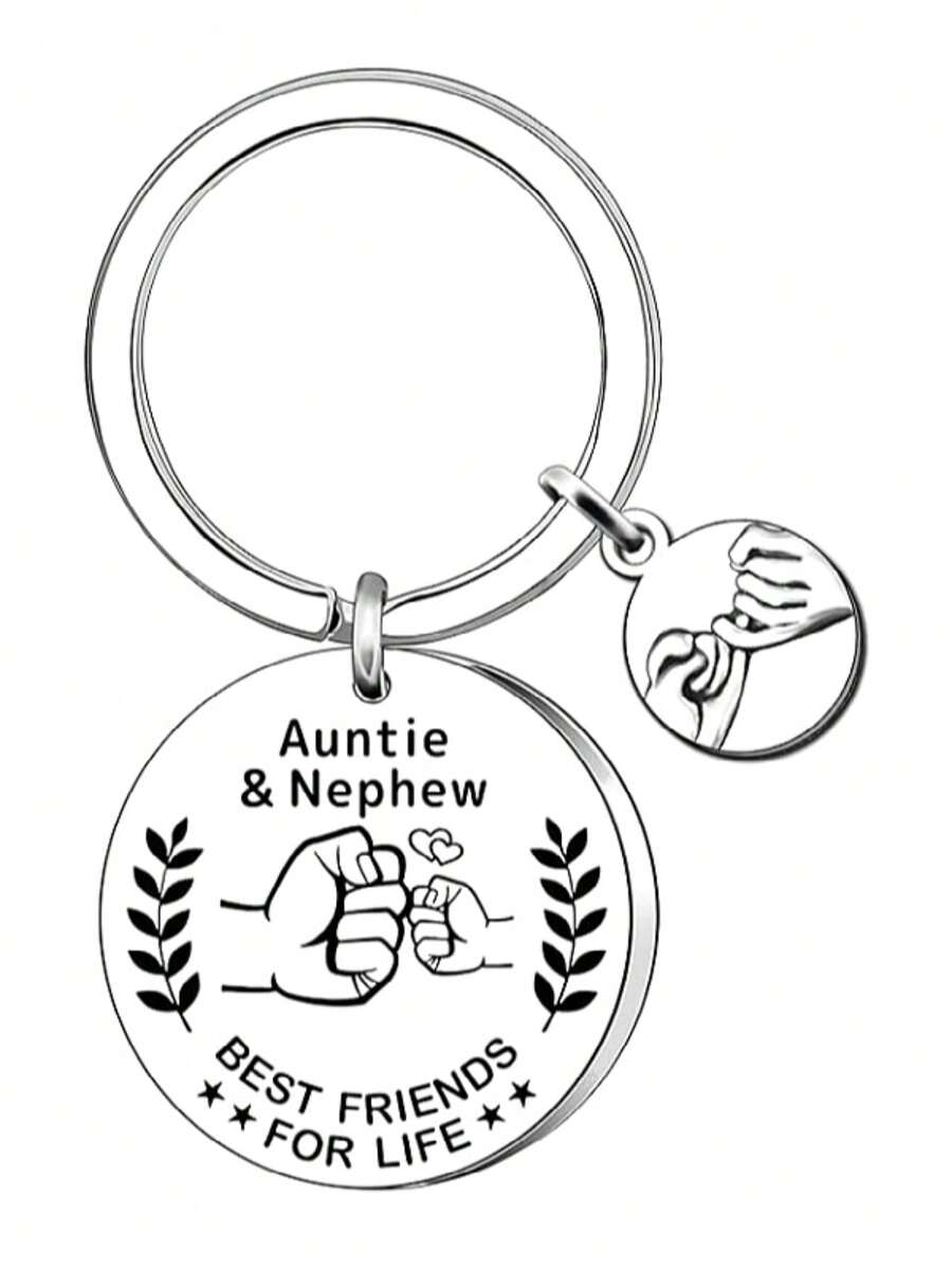 Aunt's Birthday Gift For Kailin Aunt, Kailin Aunt's Birthday Gift, Mother's Day Gift, Christmas Gift, Casual & Cute Elegant Stainless Steel Christmas Car Accessories Bag Charm School Goth Y2k