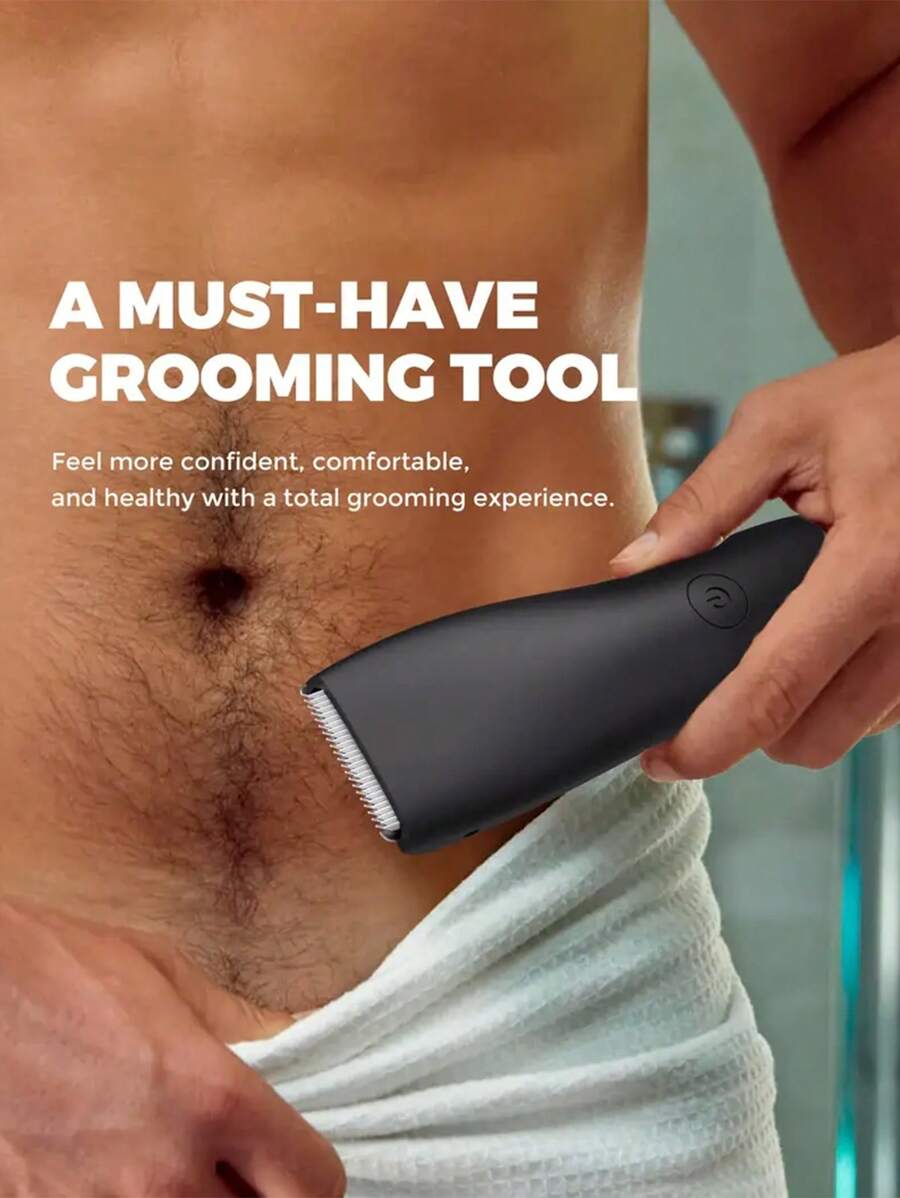 Recortadora corporal definitiva - Afeitadora eléctrica para vellos en zonas íntimas para hombres y mujeres, recortadora de vello púbico, recortadora de bikini, recortadora de zona inguinal y corporal con diseño fácil de limpiar, inalámbrica, impermeable y portátil, un regalo perfecto para las vacaciones