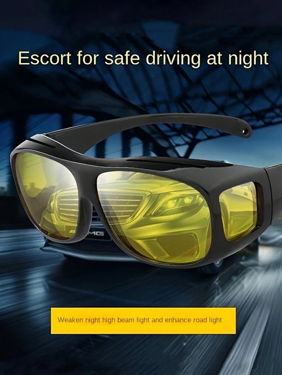 Stylish Night Vision Driving Glasses - Fashionable, Day And Night Driving Shades For Women And Men - Wind Protection, Clear Vision, Comfortable Wear Beach Accessories For Women Glasses Shades For Summer Beach Vacation,Outdoor,Travel