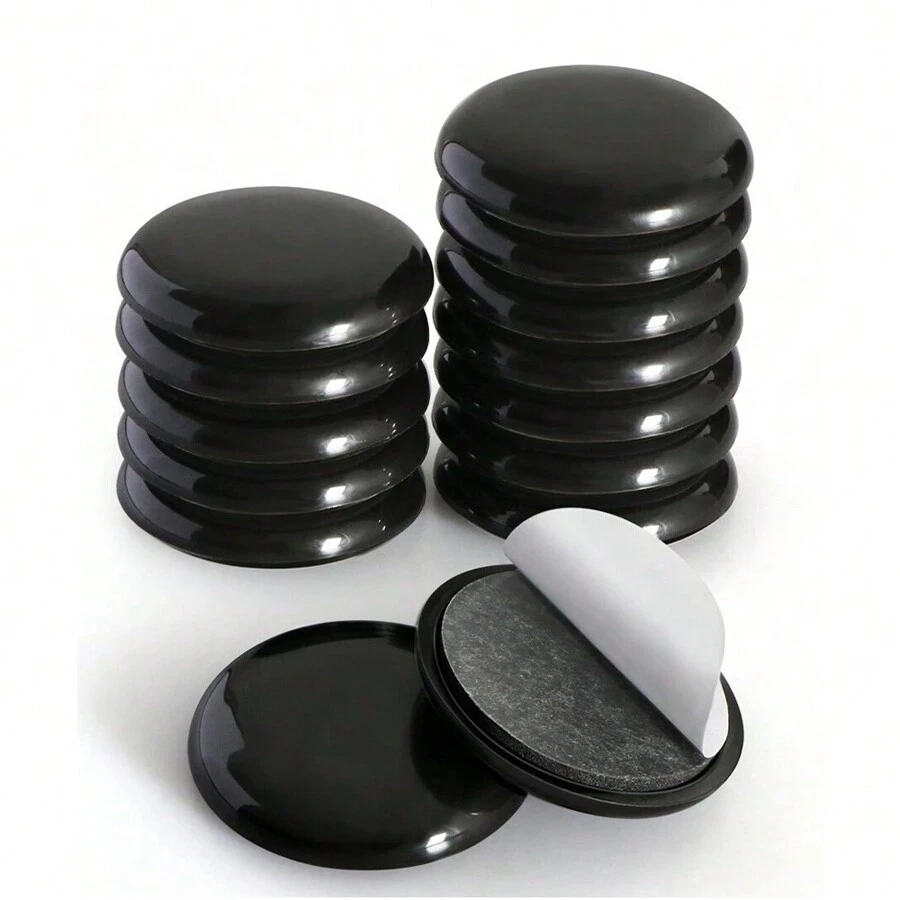 12/24 Pcs Sliding Furniture Slides/Furniture Floor Protectors - Self-Stick Silent Slides For Carpets And Hard Floors - Scratch Resistant Design Slides, Suitable For Sliding Furniture And Appliances