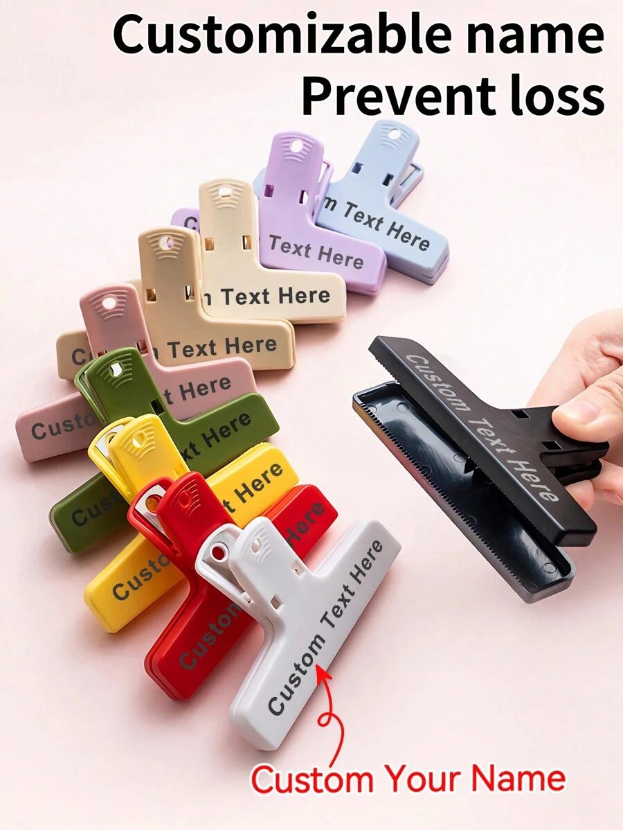 Customizable Candy-Colored Practical Memo Clips, Planner Clips, Plastic Bookmarks, Cartoon Mixed-Color Loose-Leaf Clips, Reading Accessories For Convenient Reading, Teaching And Securing Manuscripts. Customizable Text, Suitable For Teachers, Clerical Workers, Students, As Well As Gifts For Female, Male, Children, Bibliophiles And Avid Readers. Back-To-School Season, School Supplies, Back-To-School Season Special Offer,Back To School