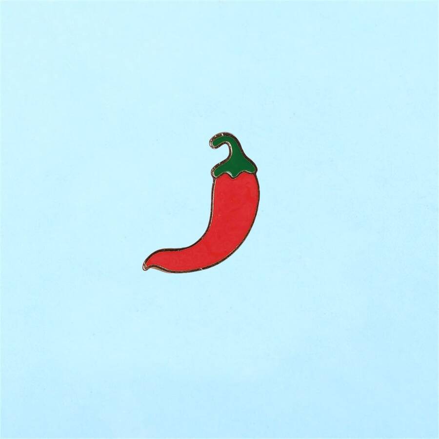 Cartoon Red Chili Enamel Pin Custom Decorative Brooches Ornaments Lapel Bag Badges Jewelry Gifts Pin