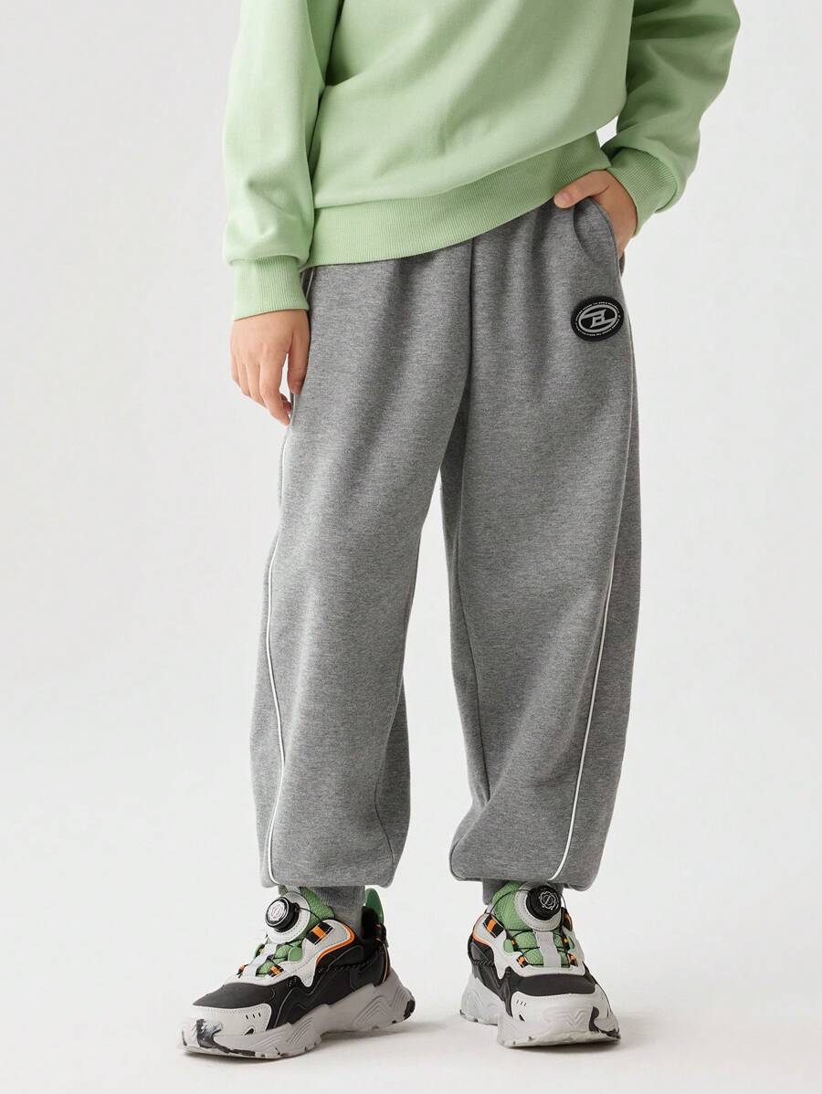 Balabala Pantalones con forro térmico para niños preadolescentes, pantalones casuales y elegantes para el invierno 2024