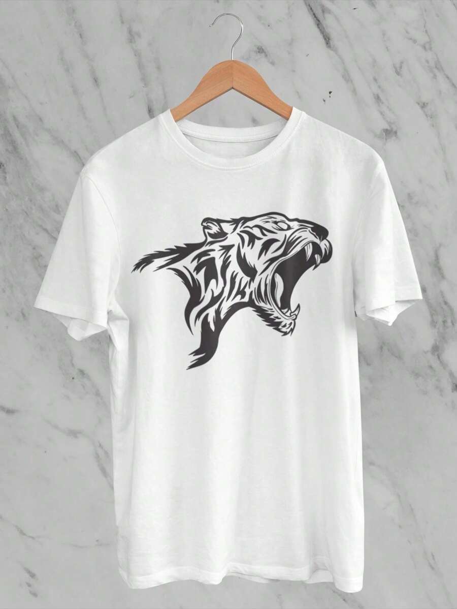 Camiseta Masculina Tiger Tigre Streetwear T-shirt Camisa homem Style