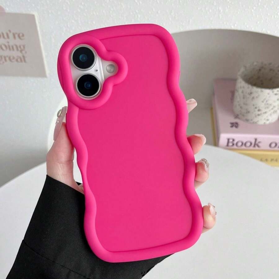 1pc Macaron Soft Full Coverage Luxury Protective Phone Case With Open Ports Compatible With Apple IPhone 11/12/13/14/15/16 And Galaxy A16 4G/5G, OPPO A54, Realme C11 (2020),
