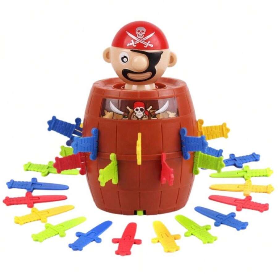 Jogo Brinquedo Infantil Mini Barril Pula Pirata Diversão