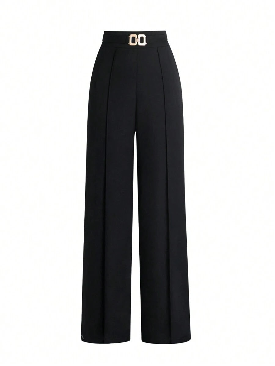 Women's New Arrivals High Waisted Design Suit Pants, Versatile For Work, Casual, Holiday & Back To School, Slim Fit, Waist Runs Large- Consider Ordering One Size Down