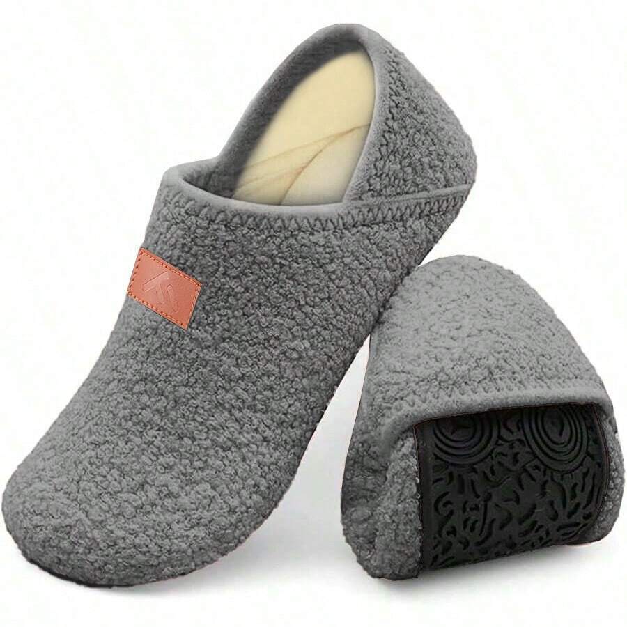 Home Slippers For Women And Men, Comfortable Socks And Shoes With Soft Rubber Soles, Suitable For Indoor/Outdoor Use