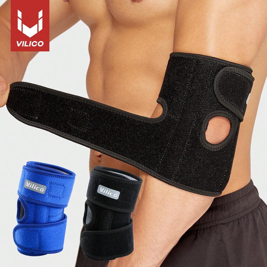 Vilico 1 pièce Équipement de protection en plein air Amortisseur de choc Ressort de soutien à la course Sangle de pression bidirectionnelle pour la main et le coude