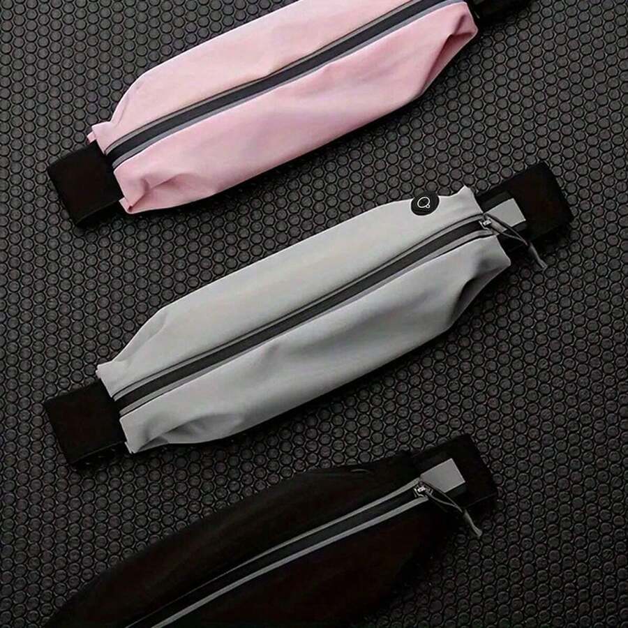 Pochete refletiva para corrida para homens e mulheres - Pochete ajustável à prova d'água com bolso para celular - Ótima para corrida ao ar livre e ciclismo