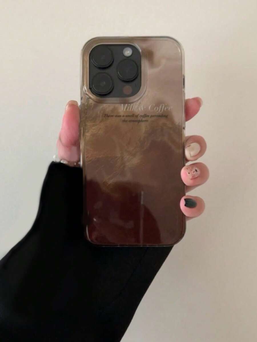 Apple Premium Tie Dye Iceberg Coffee Color Phone Case Compatible With Iphone 16, Compatible With Iphone 15 Pro Max, Shockproof Compatible With Iphone 14/13, Niche Design Compatible With Iphone 12