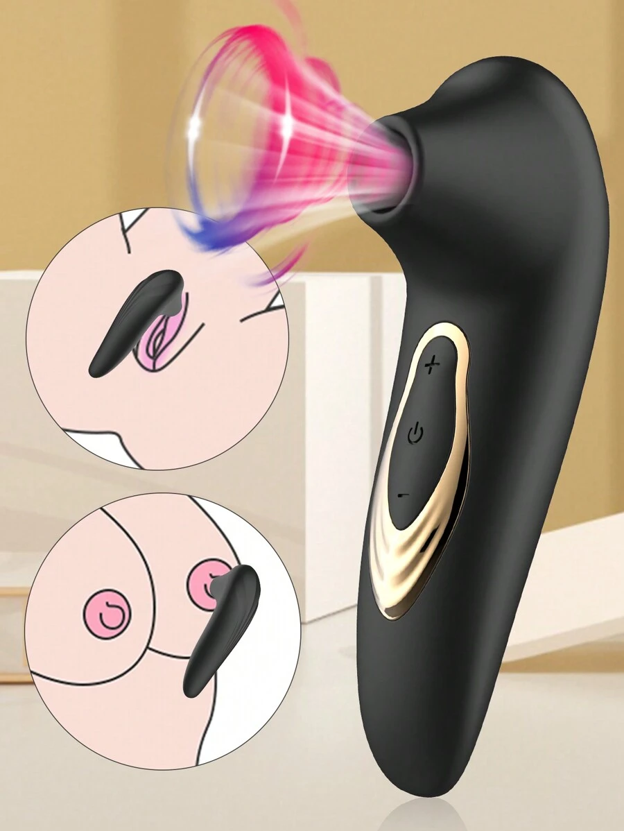 Vibrador con succión estimulador del clítoris, juguete sexual para adultos mujeres con masajeador de succión del clítoris, negro. Succionador del clítoris para mujer, juguete sexual oral y erótico de succión. Vibrador con succión del clítoris con 10 modos de vibración para la sexualidad de la mujer. Mini vibrador, producto sexual para adultos, para mujeres.