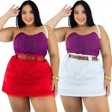KIT 2 BRANCO/VERMELHO