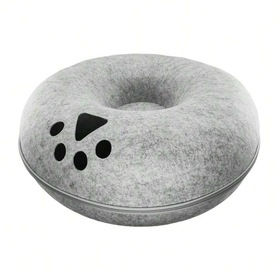 Cama Túnel Gato Interativa Donut Pet Brinquedo Felino Casa