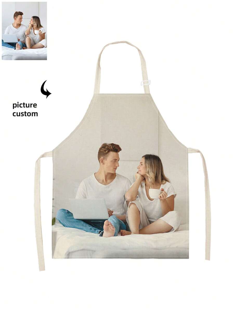 1 Piece DIY Photo Custom Apron, Waterproof Horizontal Weave Nylon Fabric With Photo Mom Men Women Customized Funny Pictures Chef Cooking Kitchen Apron Personalized Kitchen Waterproof Apron Custom Photo Logo Picture Name Chef Chef Apron Perfect For Mom Husband Girlfriend Girlfriend Boyfriend Father's Day Valentine's Day Mother's Day Birthday Anniversary Graduation Wedding Christmas Love Unique Ideal Gift For Dad, Family, Friends, Housewarming,Durable,Breathable,Lightweight,Washable,Funny,Cute,Love,Soft,Comfortable,Elegant,Simple,Custom,Personalized,Unique,Ideal Gifts For Him,Ideal Gifts For Her,Him,Her,Boyfriend,Girlfriend,Dad,Mom,Family,Friends,For Anniversaries,For Mother's Day,For Birthdays,For Valentine's Day,For Graduation,For Father's Day,For Weddings,For Housewarming,Sofa,Bed,Car,Tea Room,Bedroom,Bathroom,Living Room,Dining Room
