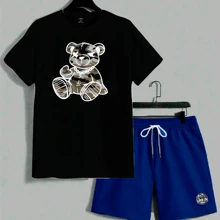 azul e preto