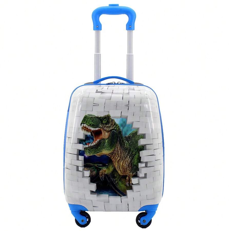 Maleta de viaje impresa para cabina, con 4 ruedas, trolley, maleta rígida, con dibujos, de 31 x 21 x 46 cm, equipaje de viaje, maleta de viaje impermeable en negro