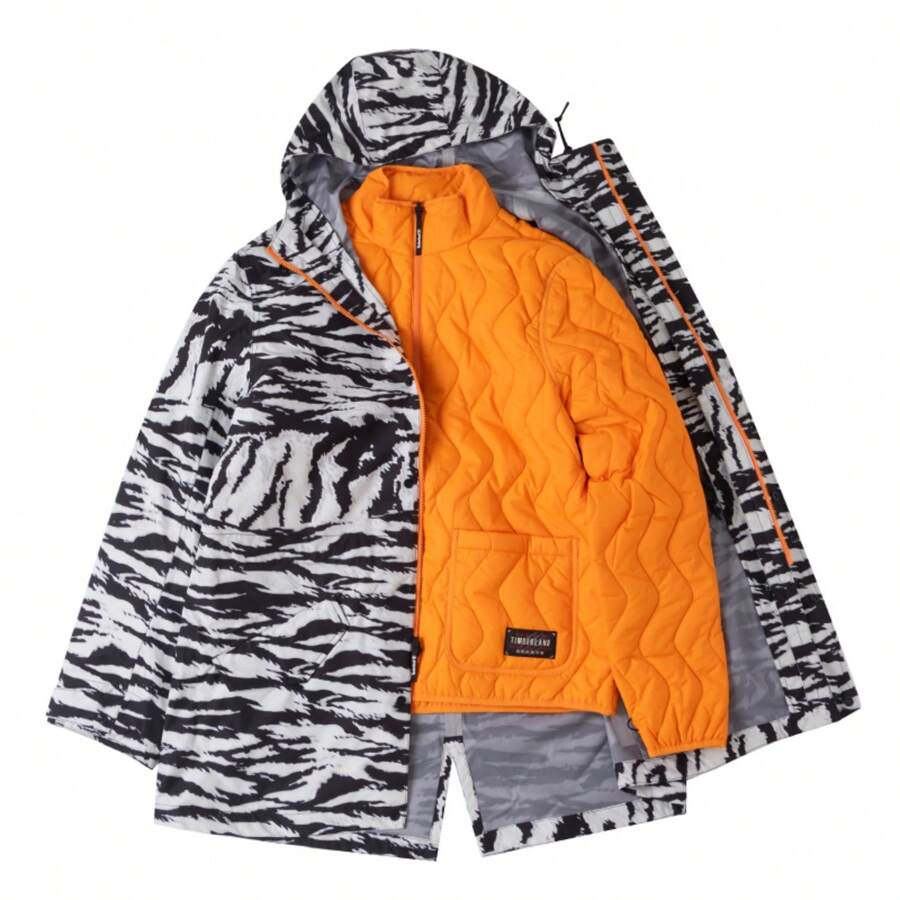 Timberland 3-In-1 Jacket For Men, Tops, Fashionable, Casual, Comfortable, Warm Sports Cotton Jacket/Recommend To Order A Size Smaller A5P6ZCV4