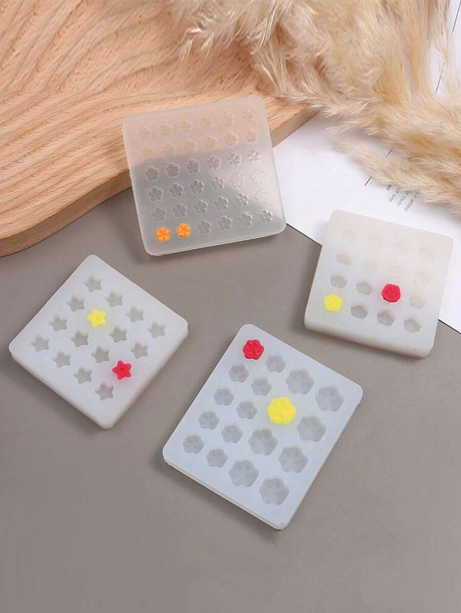 1pc Sakura, Five-Pointed Star, Snowflake, Cat Paw Shaped Silicone Mold DIY Wax Seal, Candle Decoration