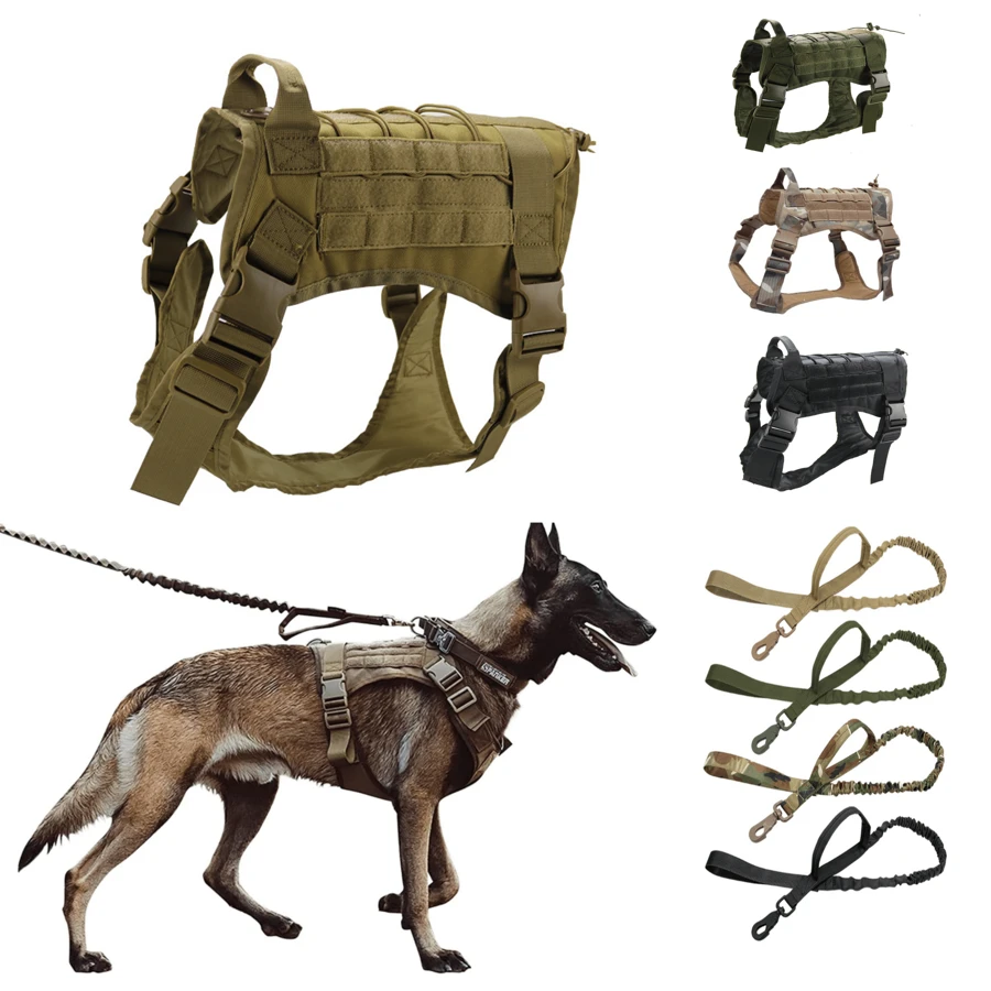 Dog Harness Leash Collar For Medium Large Dogs Pet Vest Adjustable Harnesses For Training Walking