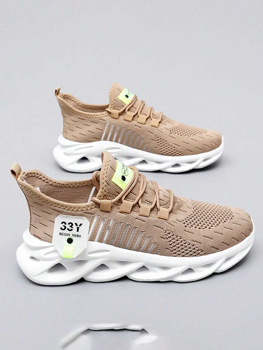 2024 Latest Mesh Breathable Hollow Braided Sole Running Shoes For Teenagers, Summer Lightweight Casual Sports Sneakers For Children