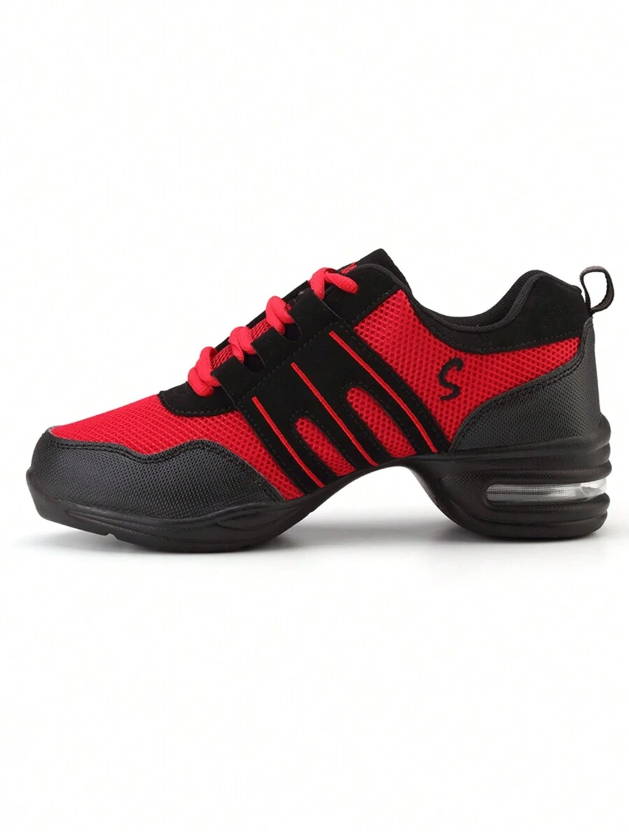 Women's Minimalist Retro Casual Dance Shoes, Indoor Non-Slip Classic PU Sole Stage Dancing Shoes, Comfortable Breathable Lace-Up Simple Dance Shoes