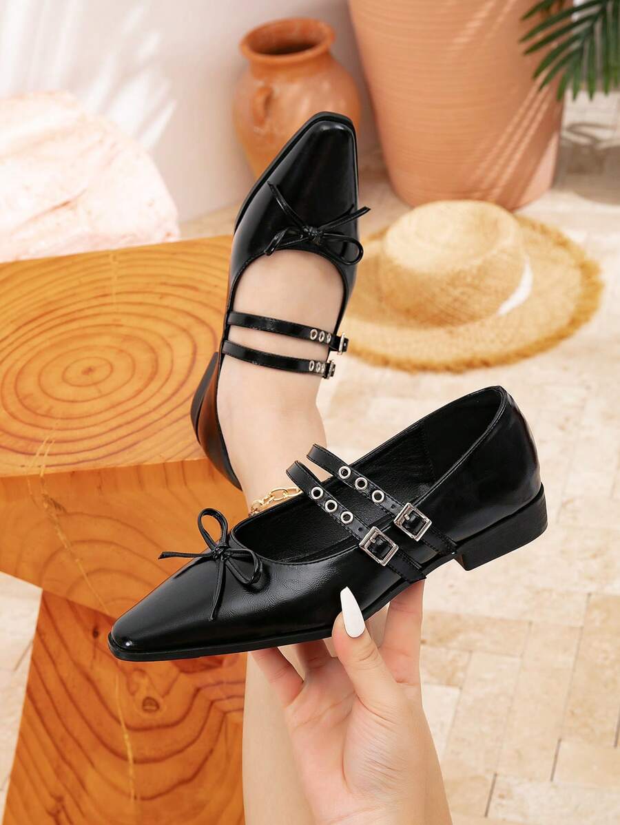 Plus Size Wide Fit Flat Casual Shoes, Fashion Versatile Commuting Flat Loafers