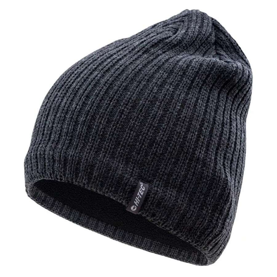 Hi-Tec Unisex Erwachsene Ramir Logo Beanie (dunkelgrau) Winter Weihnachtsmütze Herren Beanie Skimütze