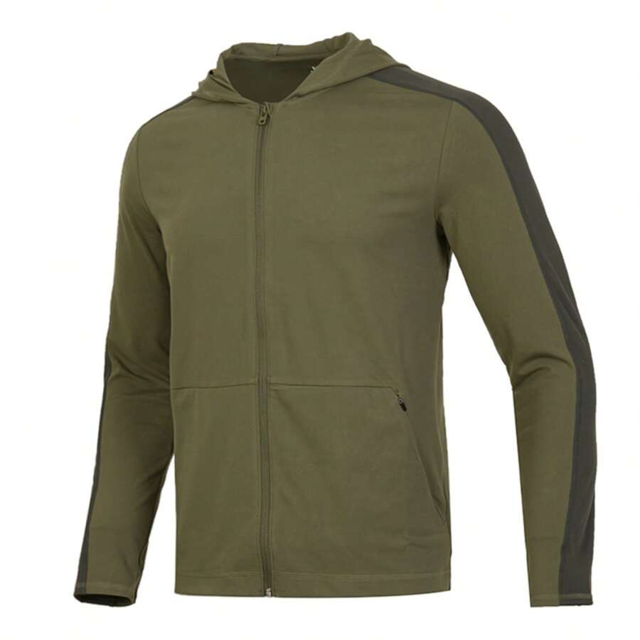 Under Armour Meridian FZ Boyfriend Stil Herren Sport Training Kapuzenjacke, bequeme lässige winddichte Jacke, 1379674-390