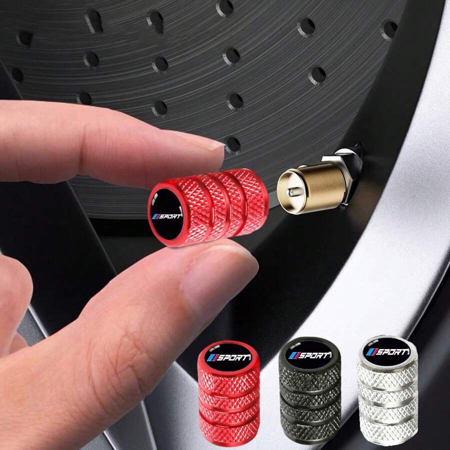 4pcs Aluminum Alloy Durable Car Tire Valve Caps Cover Automotive For BMW 1 3 5 7 2 4 6 X Series X1 X3 X5 X6 X4 Car Decoration