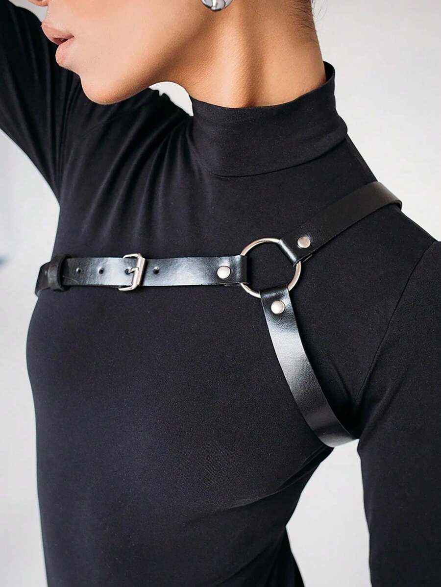 Women Fashion Harness Belt Chest Harness Corset Leather Lingerie Bondage Lingerie Goth Clothing