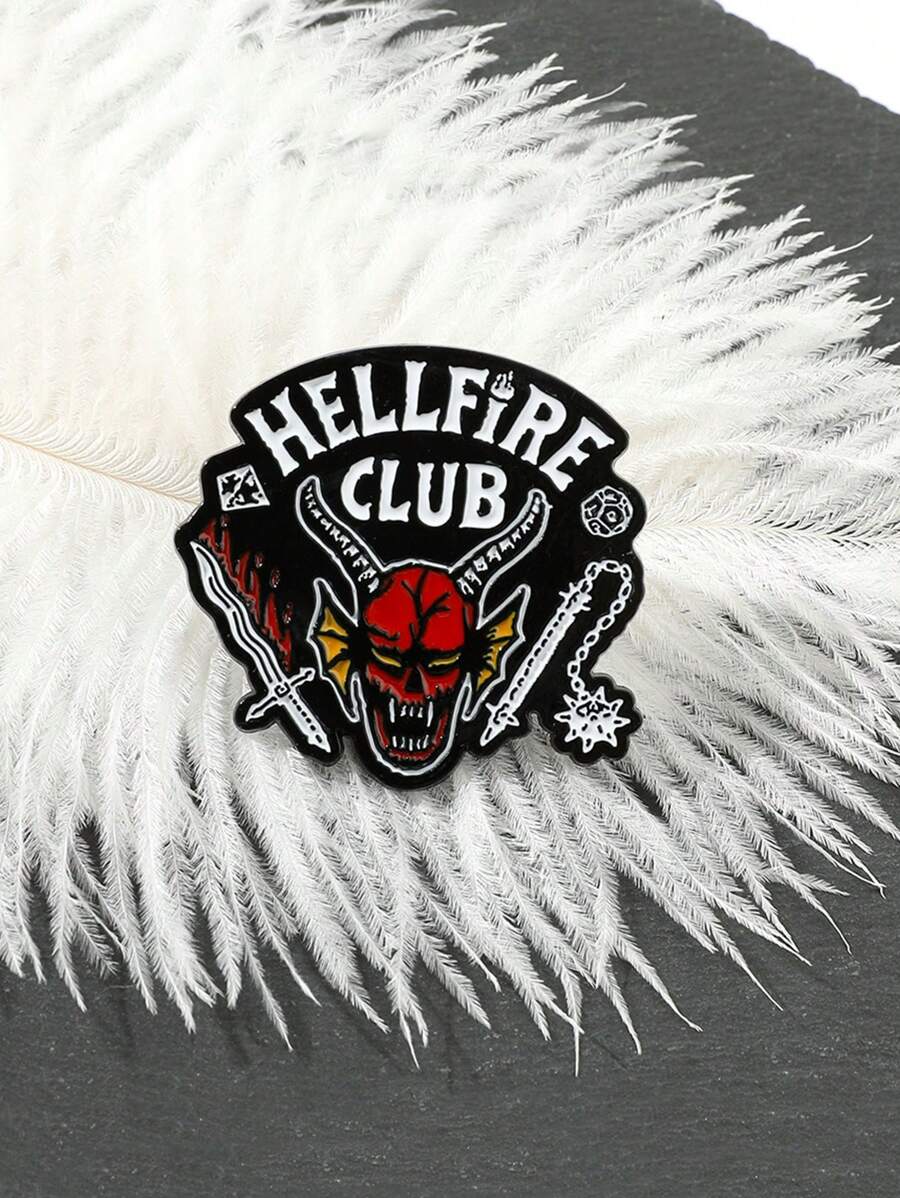 1 pieza Accesorio decorativo de moda de estilo punk en forma de animal oscuro de metal, insignia/pin para prendas de vestir y bolsas, amuleto para ropa y mochilas escolares