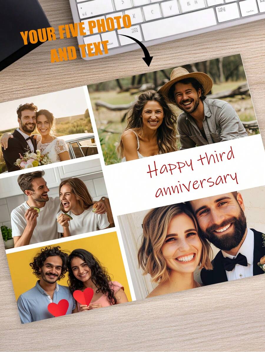 Tappetino per mouse personalizzato con foto - Tappetino per mouse personalizzato - Foto stampata sul tappetino per mouse - Tappetino per mouse con stampa personalizzata - Regali da ufficio personalizzati