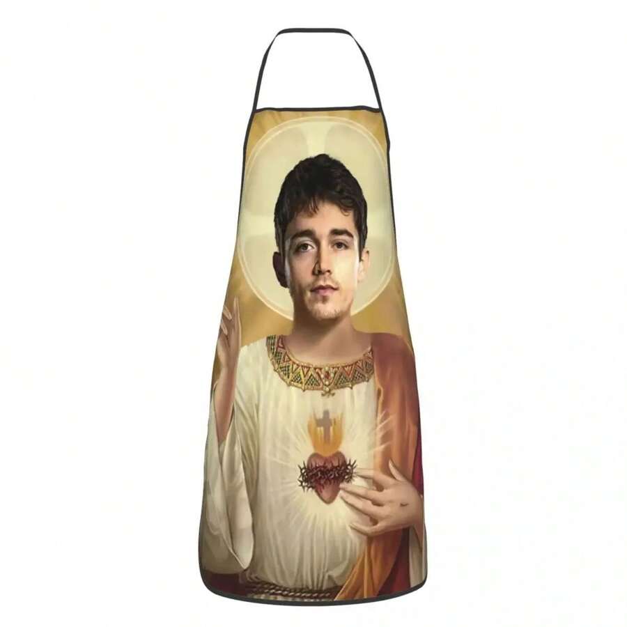 Saint Leclerc Charles Jesus Aprons Women Men Monaco Adult Kitchen Chef Bib Tablier Cuisine Cooking Baking Gardening