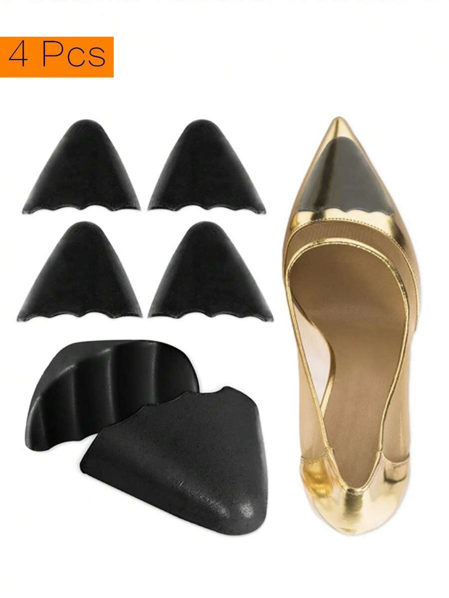 4pcs Shoe Toe Inserts, Unisex Shoe Size Reducer Cushion Pads, Fit Sneakers/Loafers, Anti-Slip & Anti-Friction