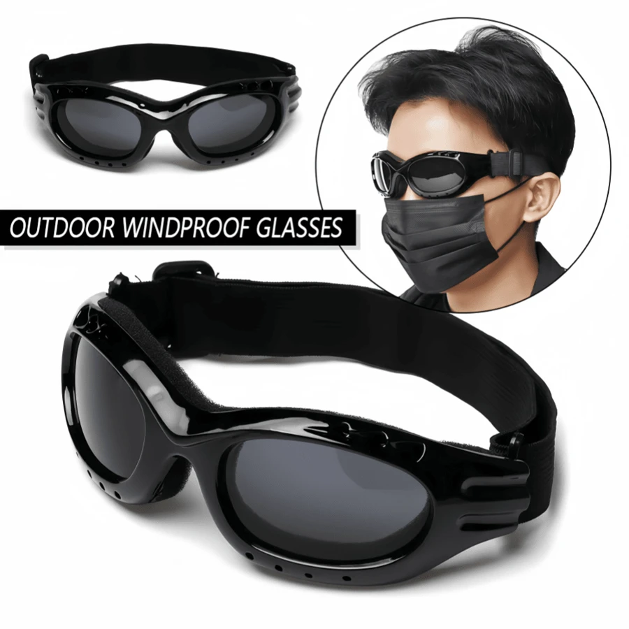 1 stuk outdoor ski-bergbeklimmingsbril, motorbril, beschermende bril voor sneeuwsporten, anti-wind, anti-impact, anti-spat sportbril voor fietsen, klimmen, wandelen, comfortabele casual outfits outdoor fietsbril voor zomer strandvakantie, buiten, reizen