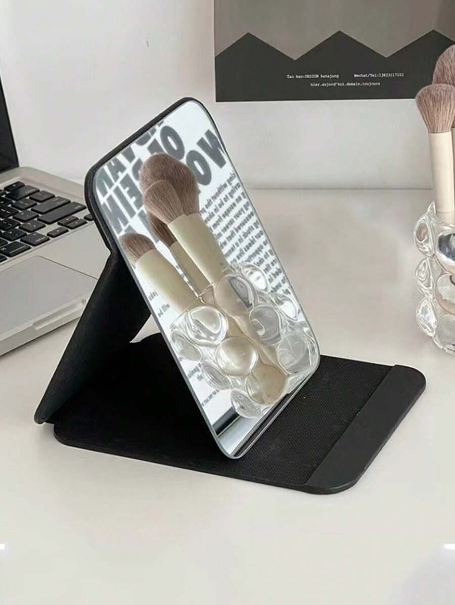 1 pièce Miroir de coiffeuse de bureau, petit miroir de maquillage portable pour la maison, le dortoir, la chambre à coucher