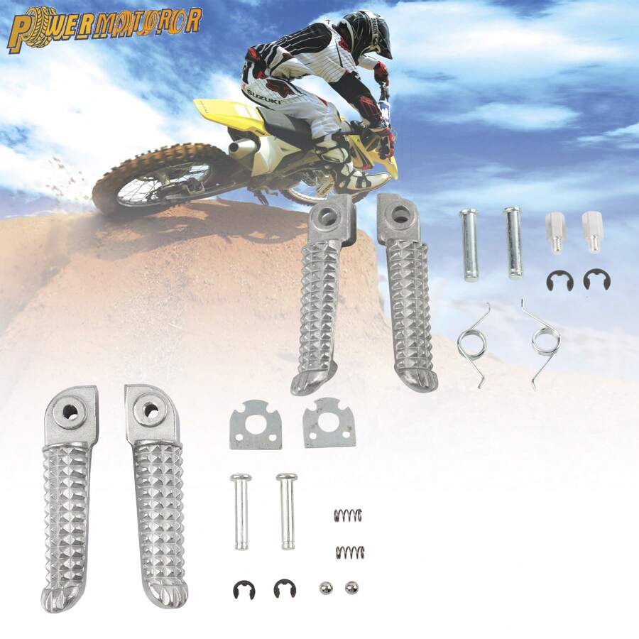 PowerMotor Motorcycle Front And Rear Foot Pedal Accessories Suitable For YZF1000 YZF R1 YZF600 YZF-R6 R6S Front And Rear Small Foot Pedals