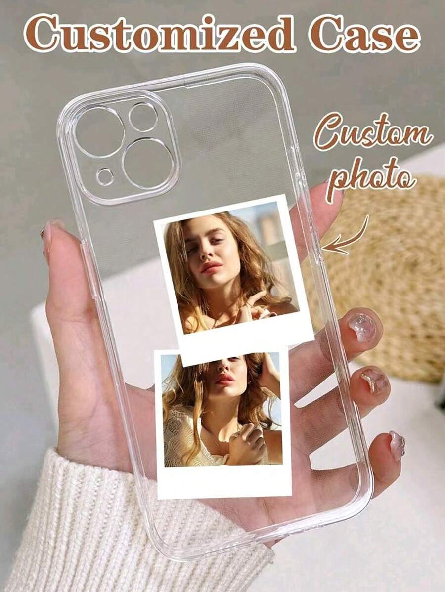 1 st. Aanpasbare doorzichtige siliconen beschermhoes voor de telefoon, doe-het-zelfontwerp en lensbescherming, compatibel met iPhone 16 ProMax/16 Pro/15 ProMax/14 ProMax/13 ProMax, A12/A13/A14/A15/A52/A54/A55, 13C, OPPO A15/A17, Honor X6A/X7B/X8B/X6, S23 Ultra/S24 Ultra/A52S, VIVO, OPPO, Redmi