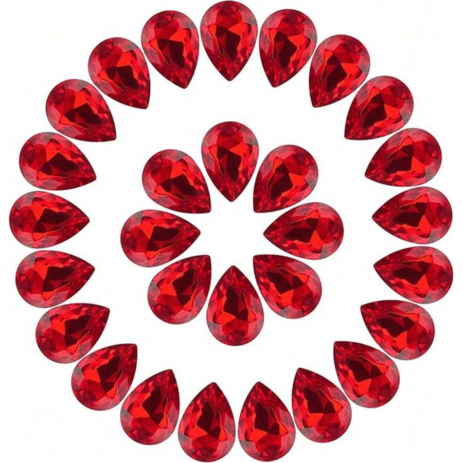 200pcs 6*8mm Asymmetric Tear Drop Rhinestones For DIY Phone Case, Clothing, Shoes, Bags Decoration Accessories