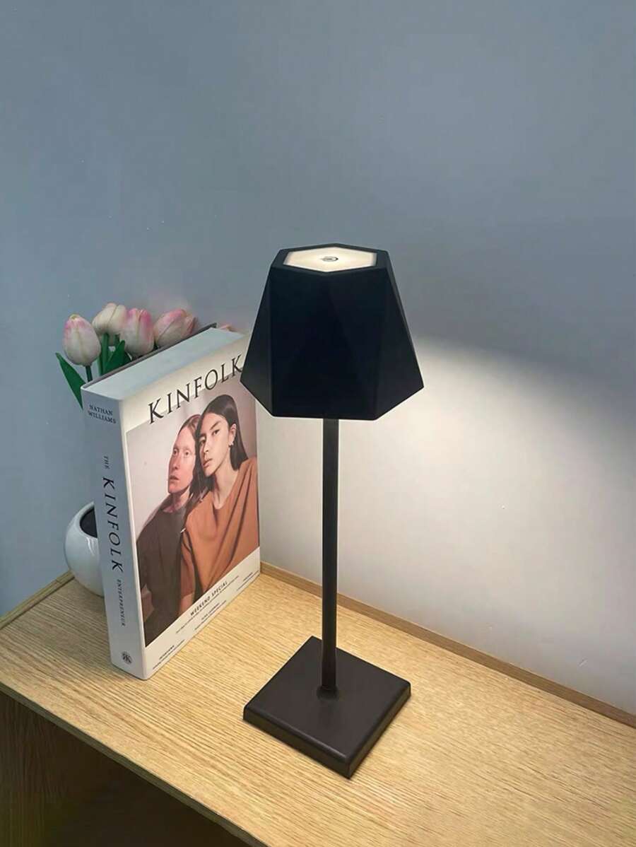 1pc Cordless Rechargeable Lamp With Touch Sensor Control, 3-Color Dimmable LED Light, Suitable For Bedroom, Desk, Cafe, Bedside, Outdoor, Living Room