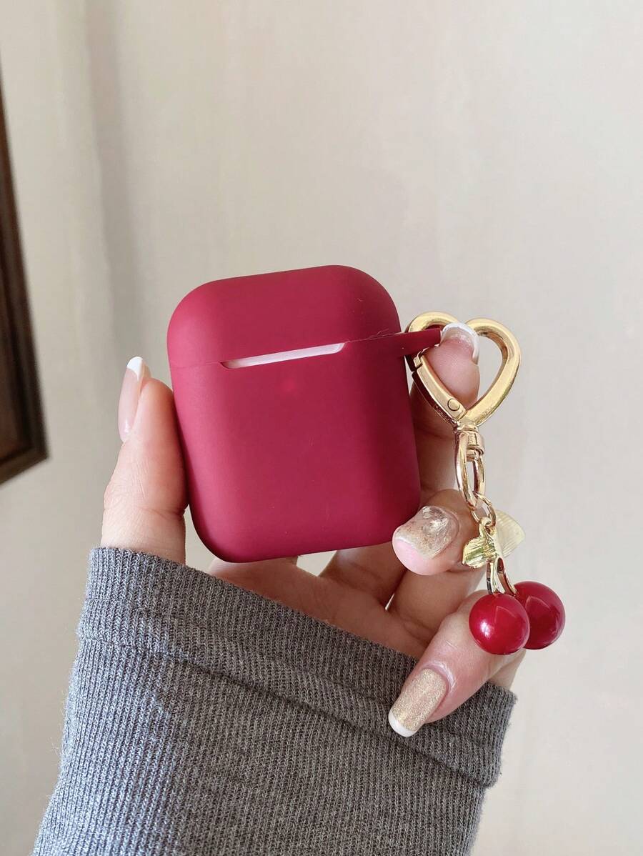 Cherry Bow Earphone Case Compatible With IPhone Earphones, 1/2 Earphone Protector, New Wireless Earphone Protective Case For 3/Pro/Pro2, Boyfriend/Girlfriend Gift