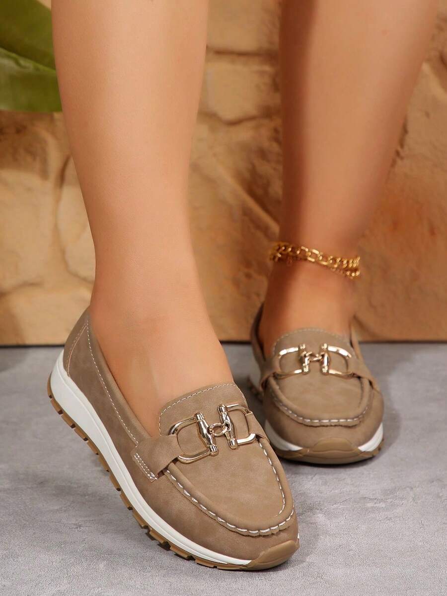 Mocasines calados talla grande para el verano, sandalias de cuña de suela blanda para mujeres de mediana edad y adultas mayores