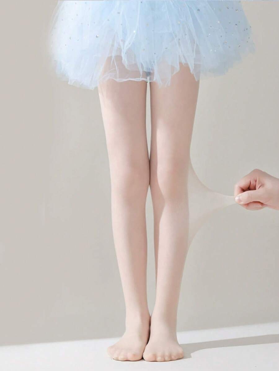 1st Meisjes Bloemen Ultra-dunne Hoge Elastische Transparante Panty's, Kan Buiten Worden Gedragen Als Leggings, Geschikt Voor Alle Seizoenen