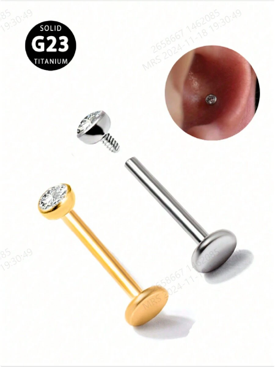 Modischer & sexy neues Produkt Dreifach-Reihen-Brustwarzenpiercing aus Edelstahl mit eingebetteten Zirkoniasteinen, Körperschmuck für den Export