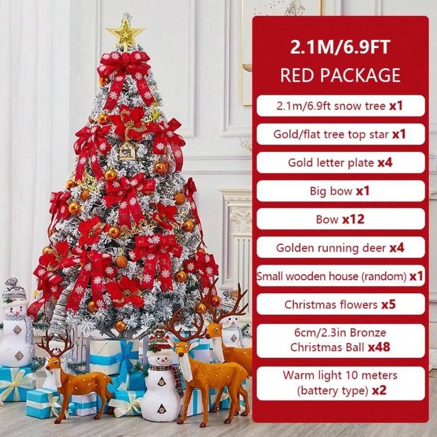 Our 6ft/7ft Tall Tree Set Features Fine Workmanship To Mimic The Look Of A Natural Evergreen Tree. These Anti-Crushing And Anti-Fading Needles Ensure Durability And Longevity. The Sturdy Metal Base Provides Stability, Prevents Breakage, And Ensures Your Tree Stays Standing. Assembly Is Quick And Easy.